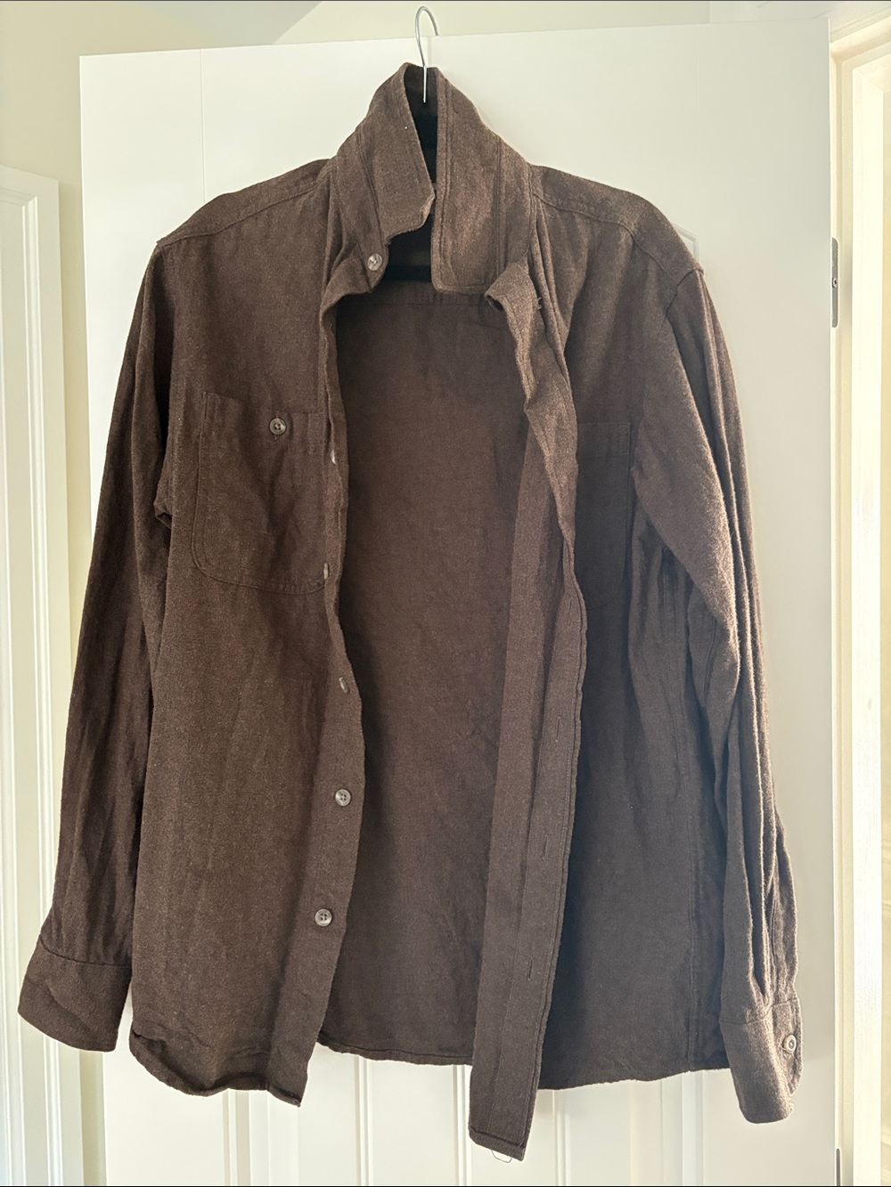 Men's Brown Button-Up shirt